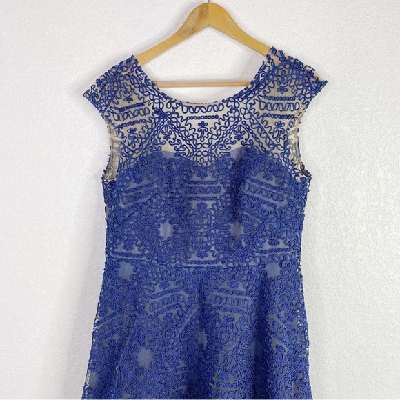 BHLDN Anthropologie Sara Emanuel Blue Presley Maxi Dress - Picture 4 of 9